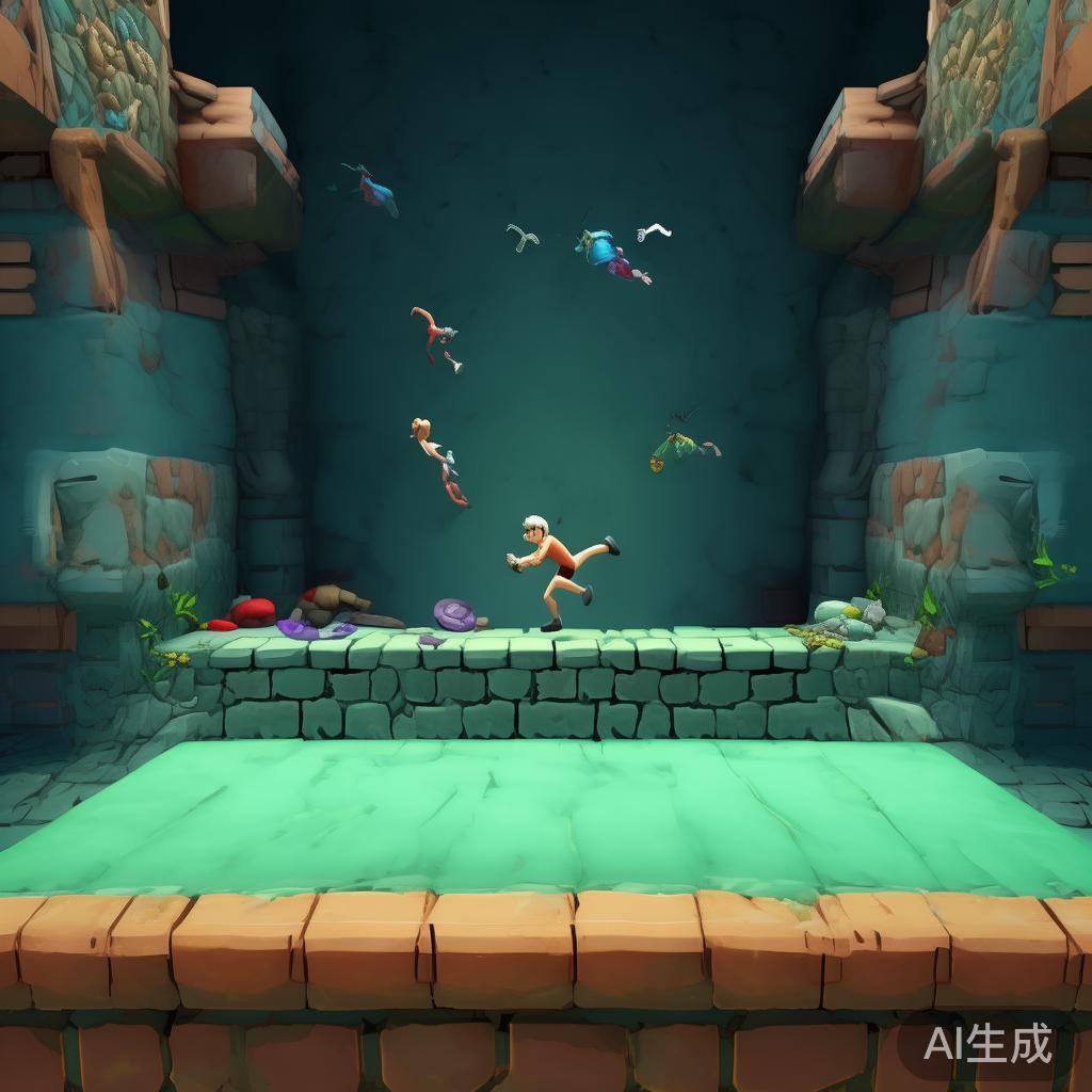 在该游戏中，跳跃的关键在于节奏感的把握。比如，很多